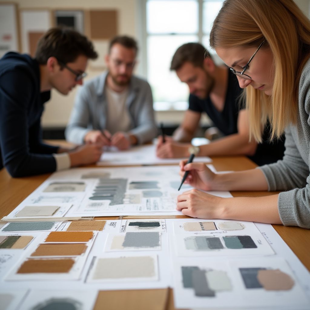 Processo criativo em andamento